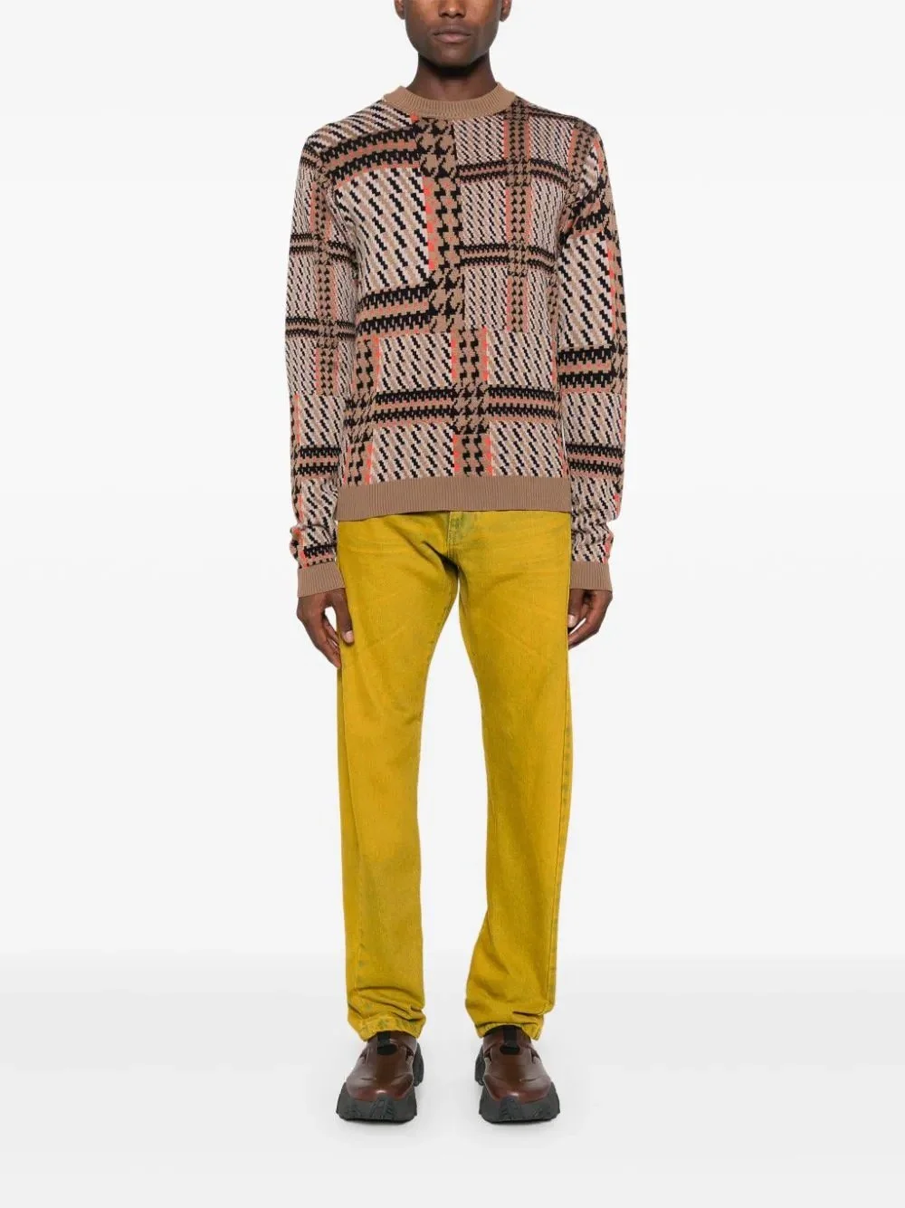 Henrik_Vibskov_Dusk_Knitted_Blouse_Orange_Mixed_Checks_5.jpeg