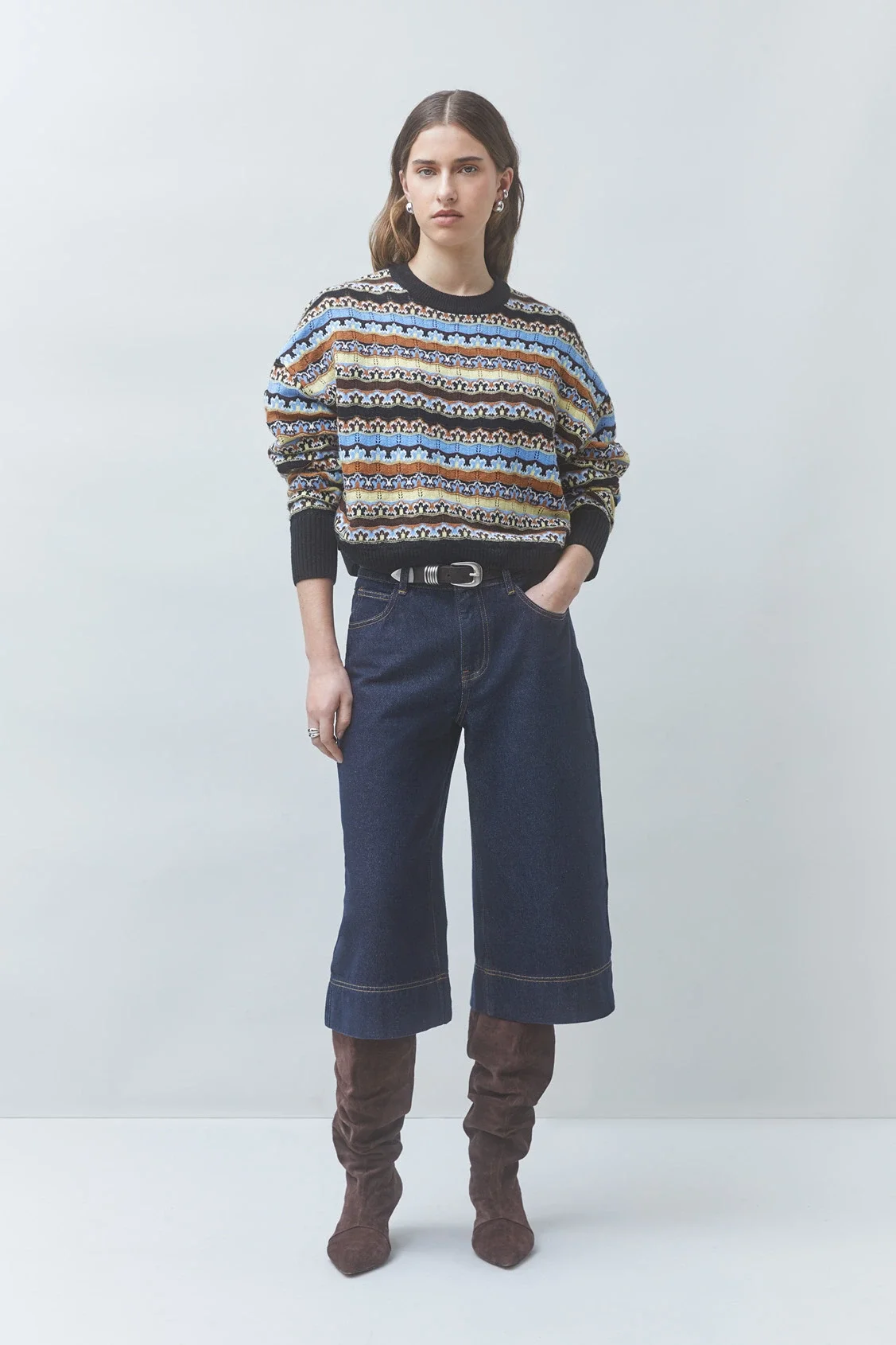 Suncoo_Paris_Presto_Stripe_Sweater_Camel_Brown_Blue_1.webp