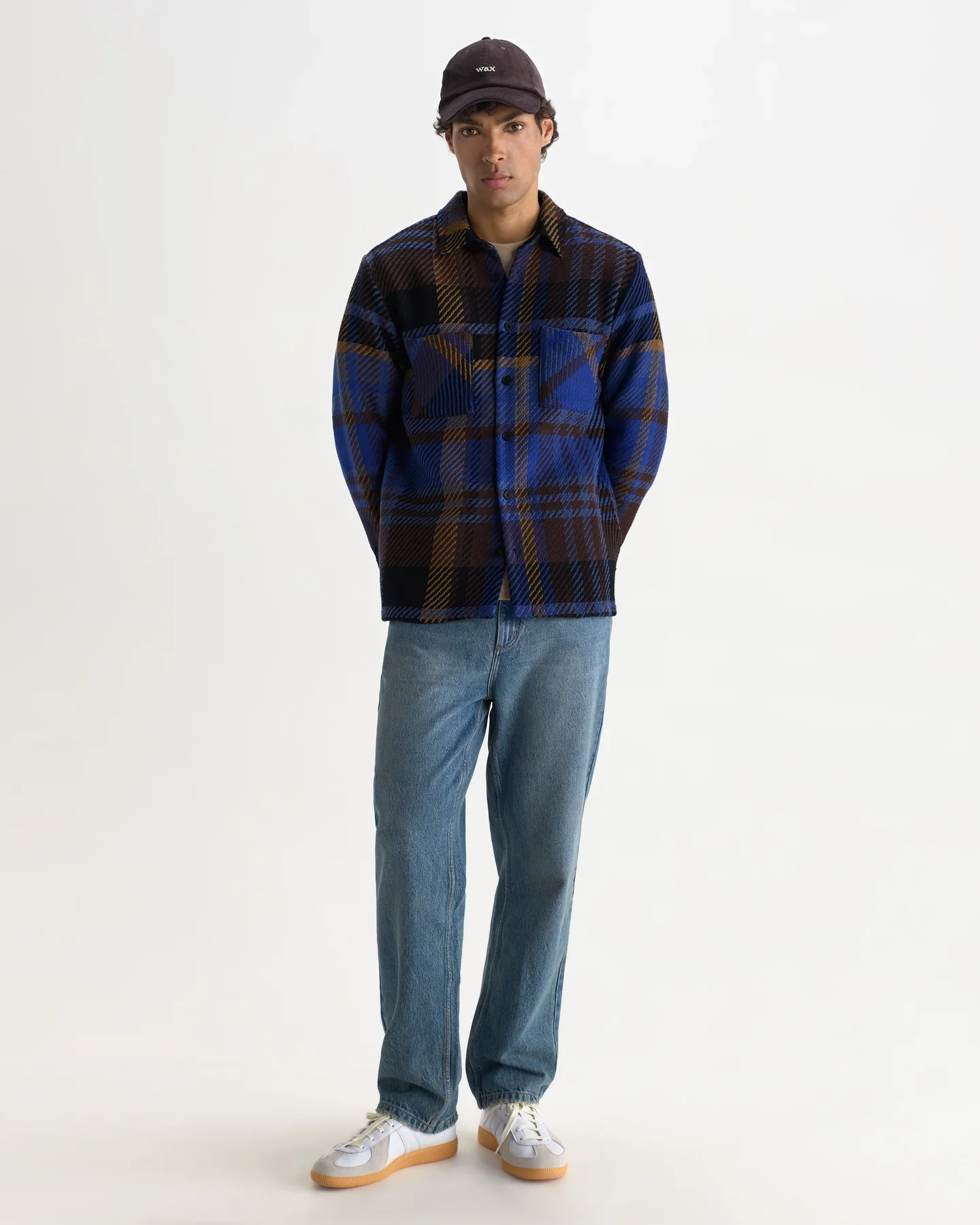 Wax_London_Whiting_Overshirt_Bold_Check_Blue_Brown_4.webp