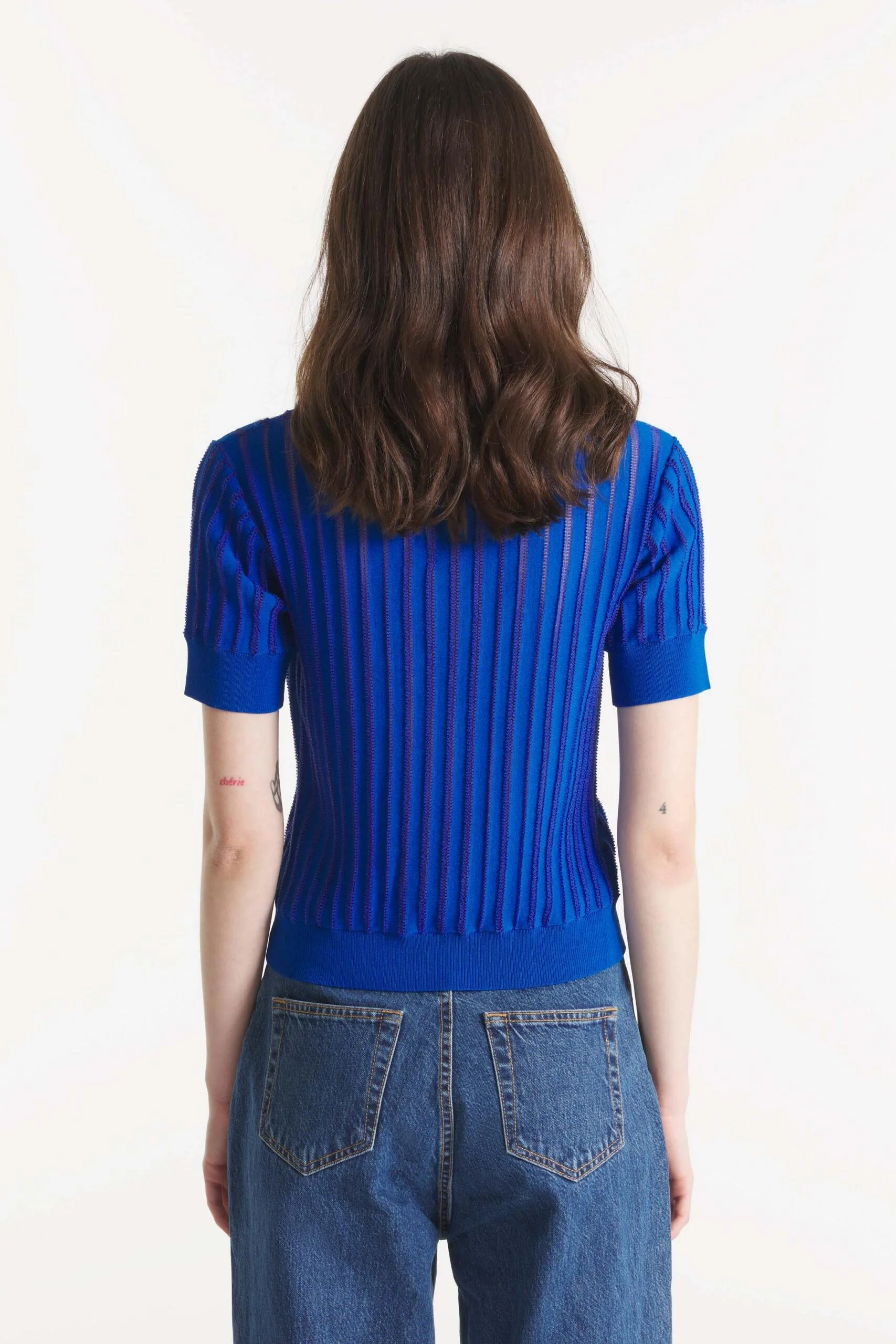 Le_Mont_St_Michel_Sally_Openwork_Knitted_Polo_Shirt_Vivid_Blue_Royal_Cobalt_Mesh_3.jpg