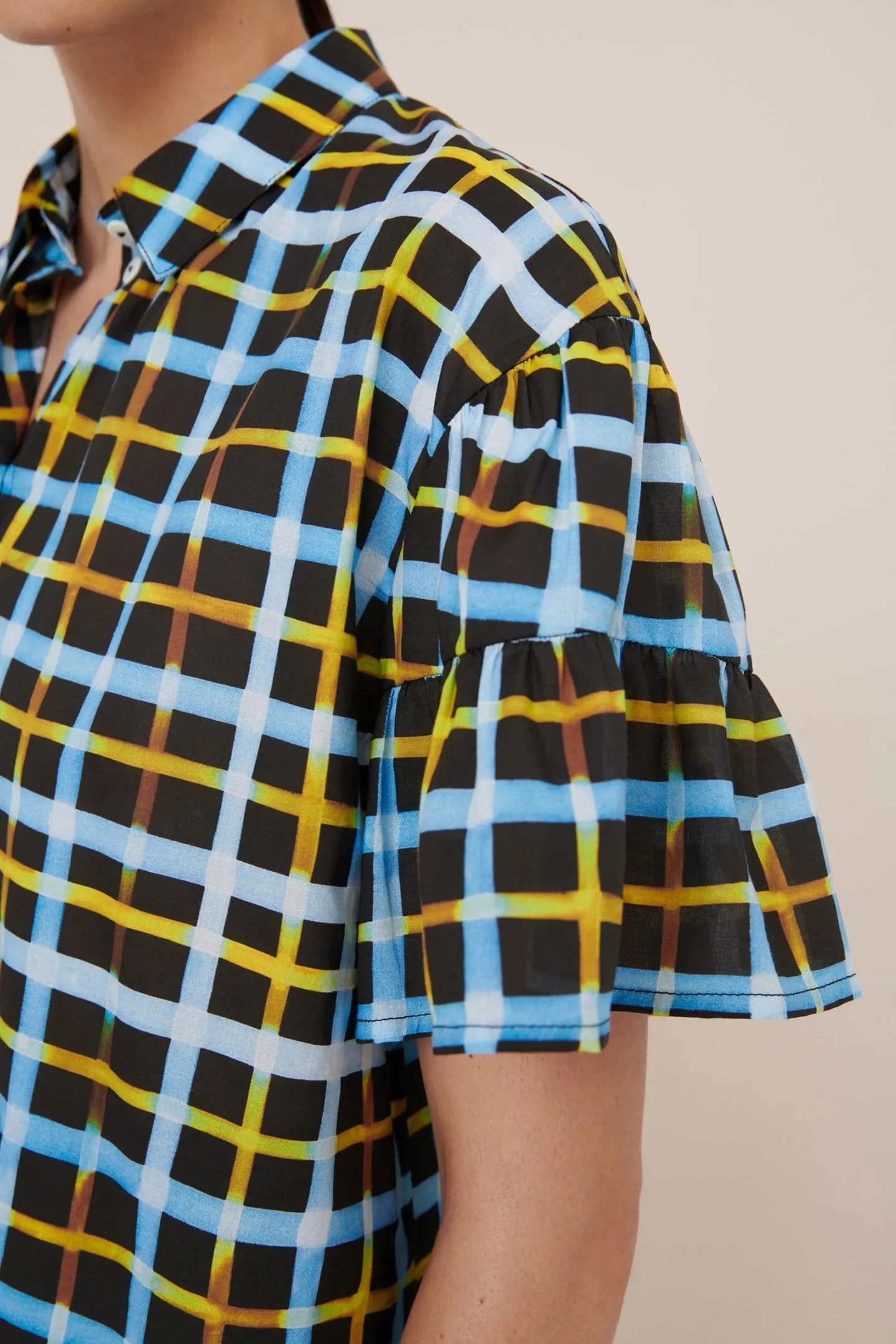 Kowtow_Painterly_Blouse_Neon_Tartan_Plaid_5.jpg