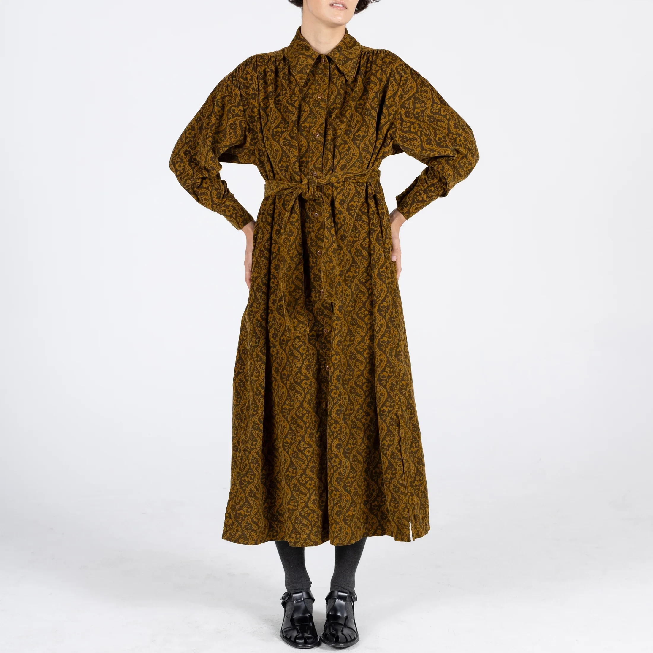 Samet_Talia_Maxi_Dress_Paisley_Cord_Corduroy_Mustard_Gold_Brown_1a.webp