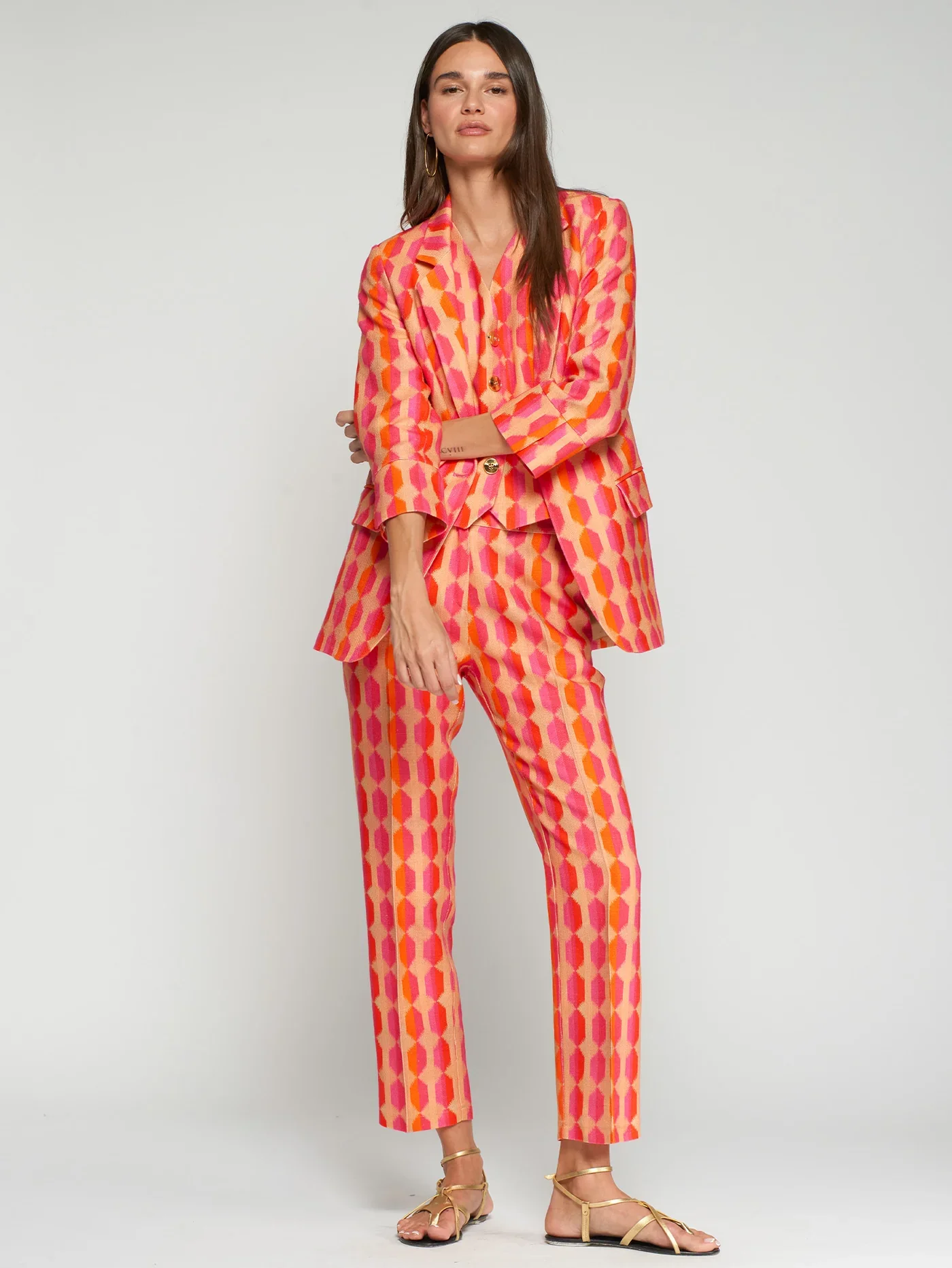 Vilagallo_Pant_Ikat_Rosa_Pink_Orange_1.webp