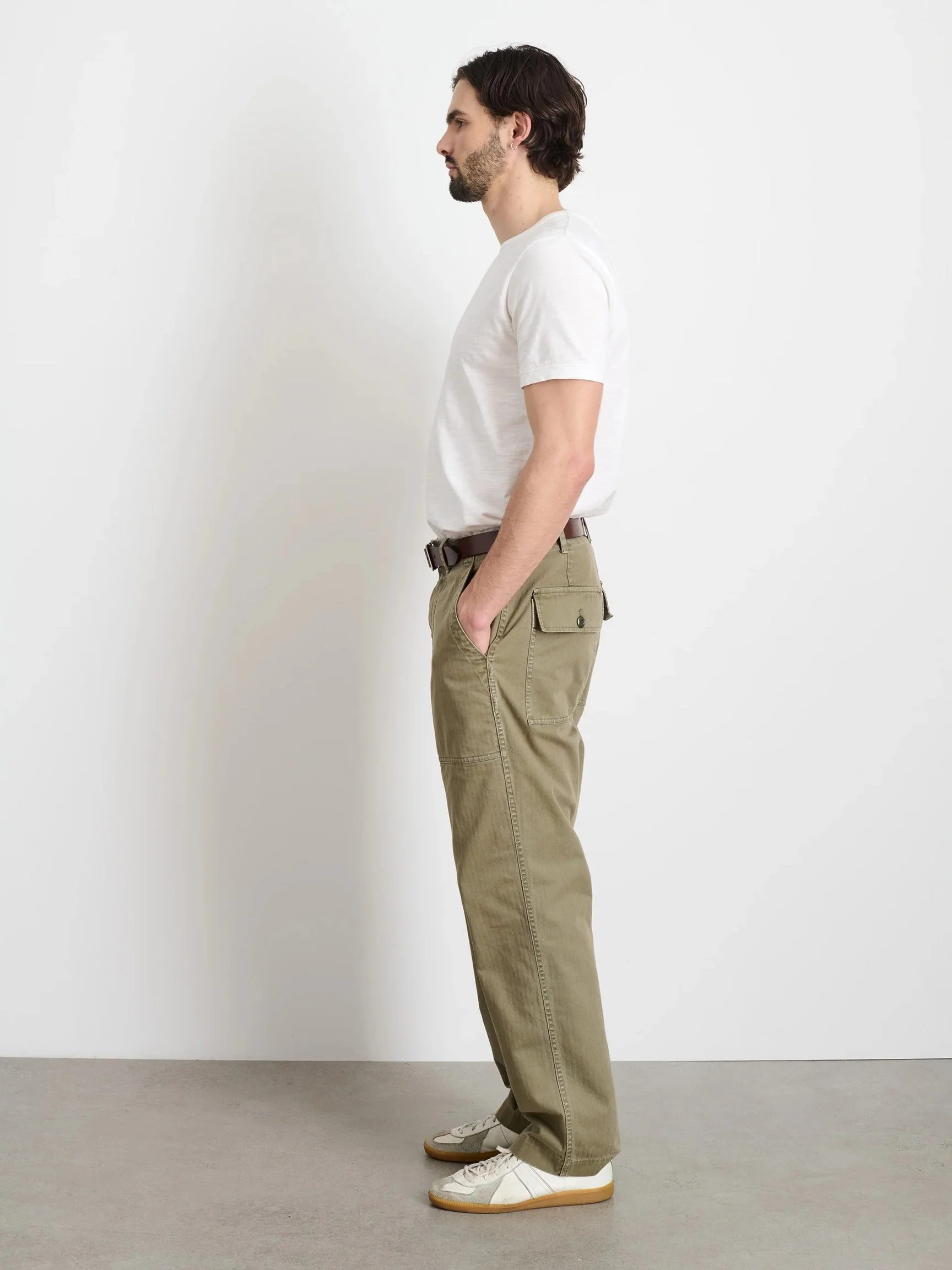 Alex Mill Field Pant Vintage Olive Herringbone — Aggregate