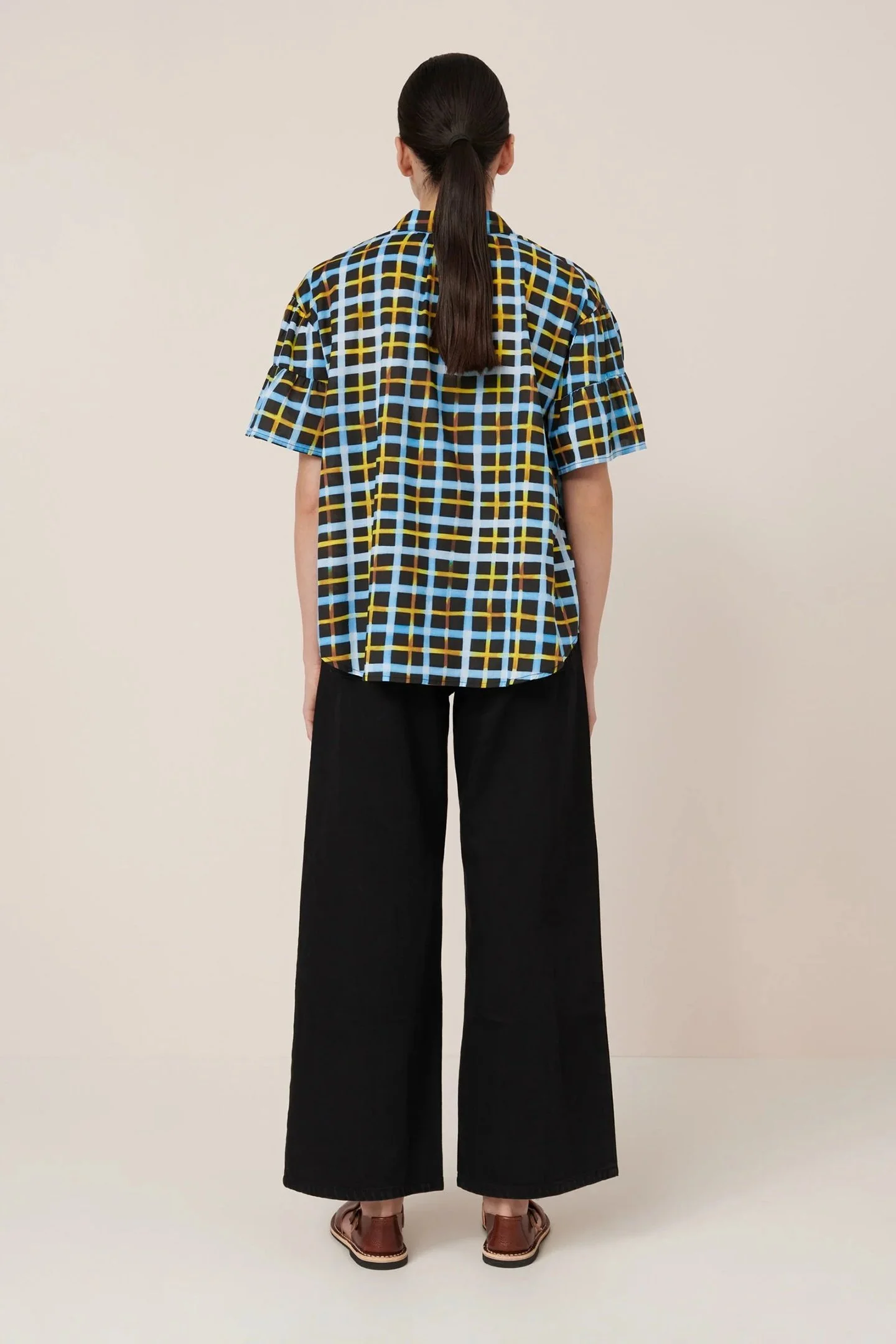 Kowtow_Painterly_Blouse_Neon_Tartan_Plaid_4.jpg