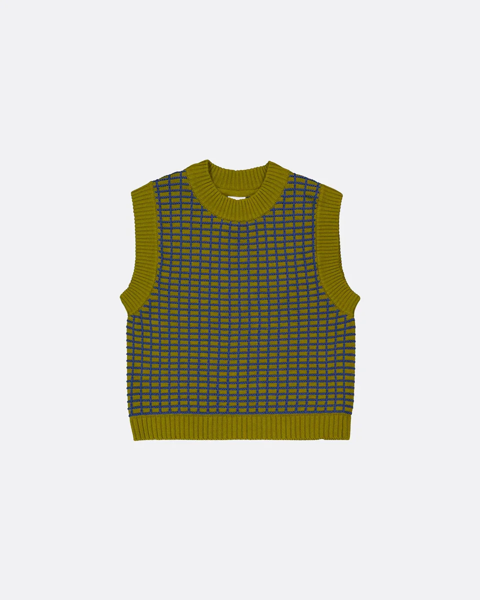 Kowtow_Grid_Vest_Field_Army_Olive_Green_Blue_Grid_Plaid_5.webp