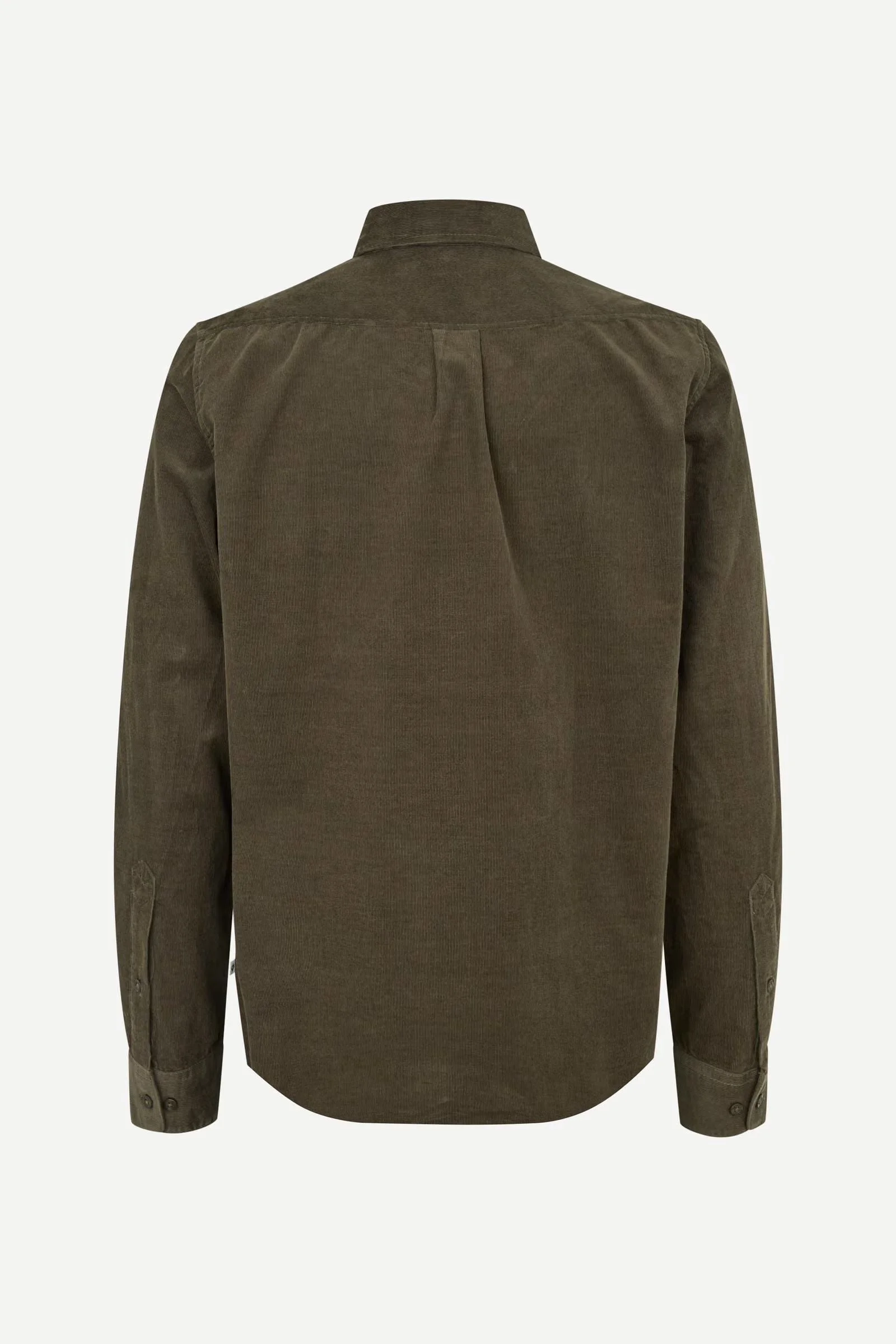 Samsoe_Saliam_Shirt_Forest_Night_Olive_Army_Green_Corduroy_2.jpeg