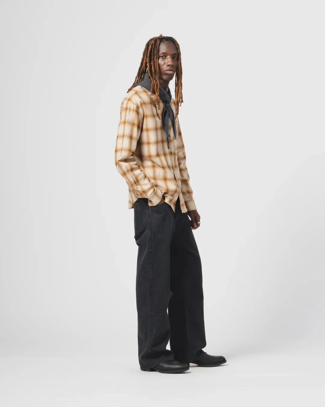 Eat_Dust_Combat_Shirt_Polo_Brush_Check_Mustard_Brown_5.jpg