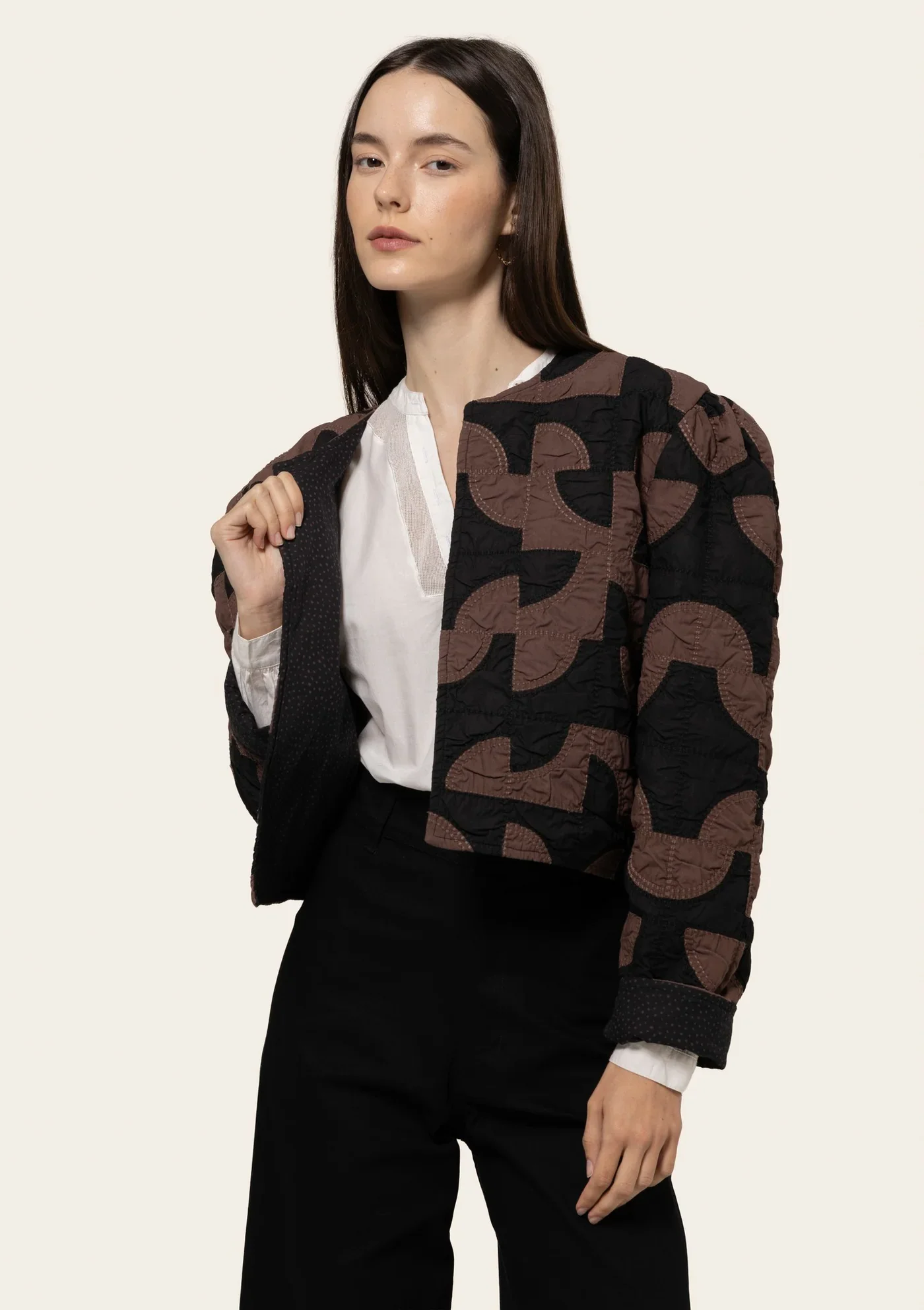 Bel_Kazan_Gloria_Quilted_Jacket_Brown_Black_Geometric_3.webp