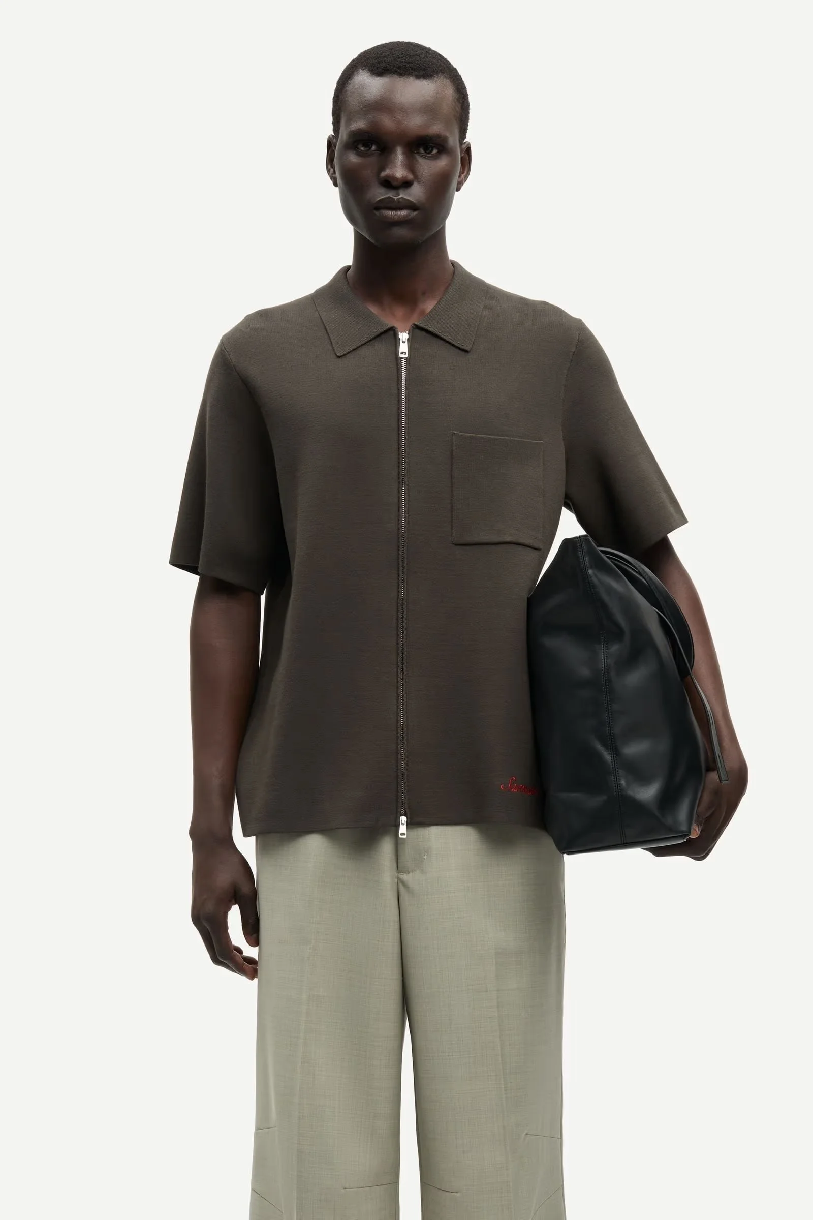 21864_Samsoe_Sarico_Zip_Shirt_Black_Olive_Viscose_Knit_1.jpeg