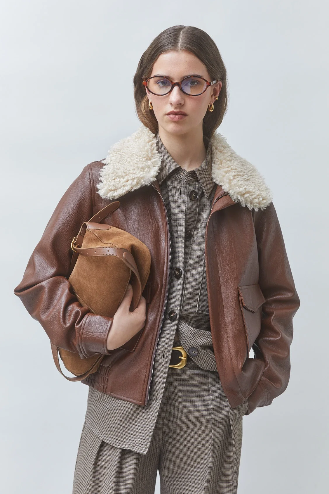 Suncoo_Paris_Ever_Short_Coat_Faux_Leather_Chocolate_Brown_2.webp