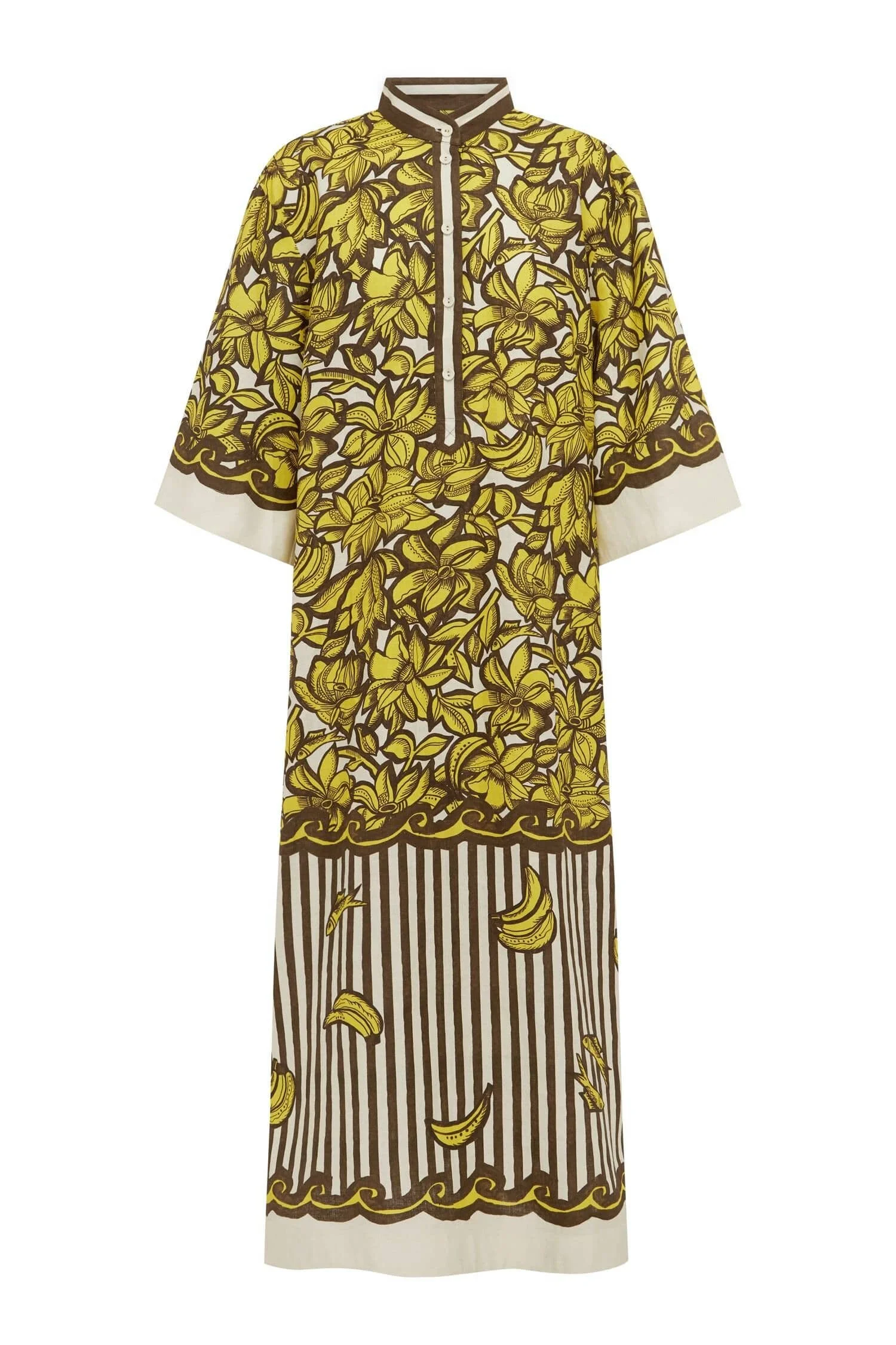 Alemais_Mona_Pool_Dress_Tunic_Kaftan_Bananas_Yellow_Brown_5.jpg