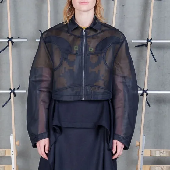 Henrik_Vibskov_Abstract_Frog_Blouse_Black_Spacer_Sheer_Zip_Jacket_2a.webp