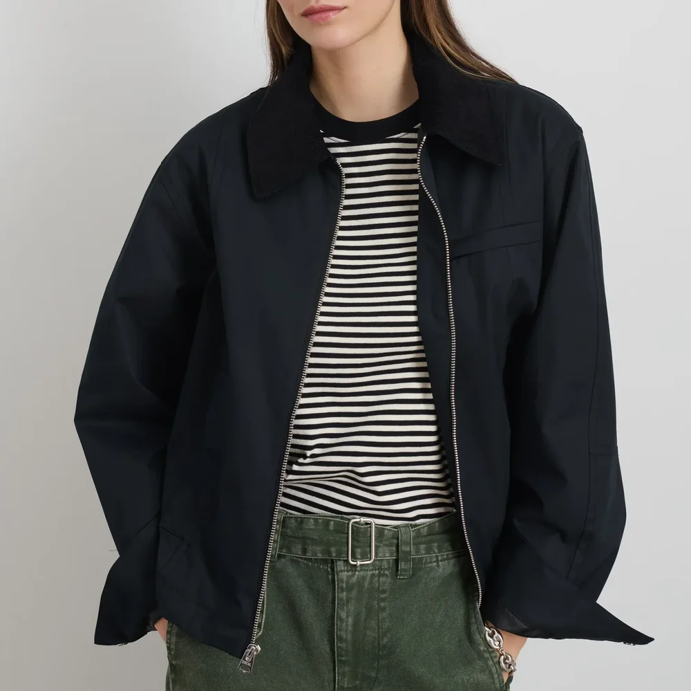 いけ Alex_Mill_Kenzie_Zip_Jacket_Bl