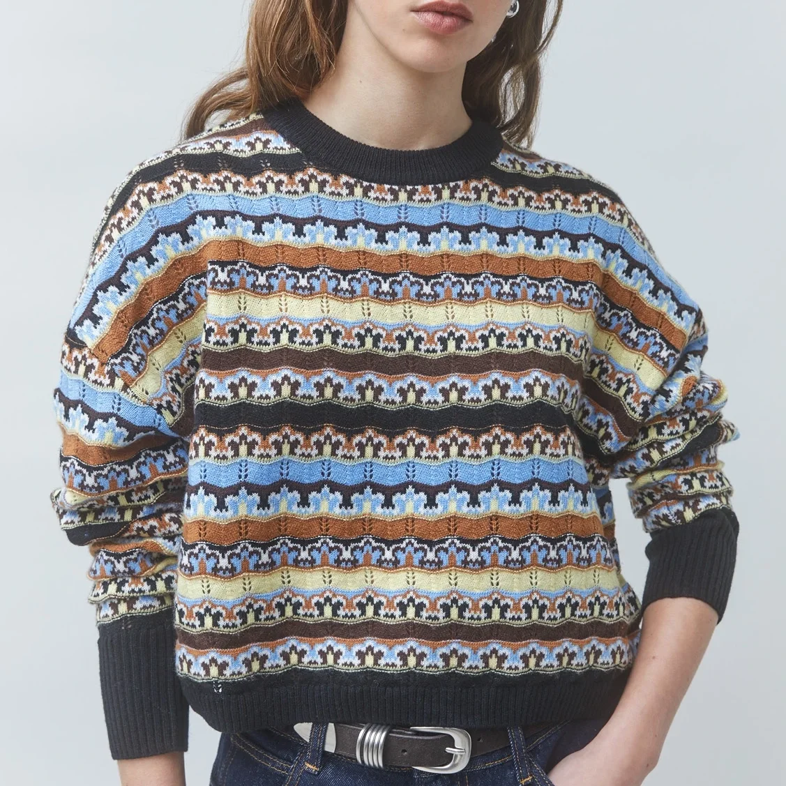 Suncoo_Paris_Presto_Stripe_Sweater_Camel_Brown_Blue_2a.webp