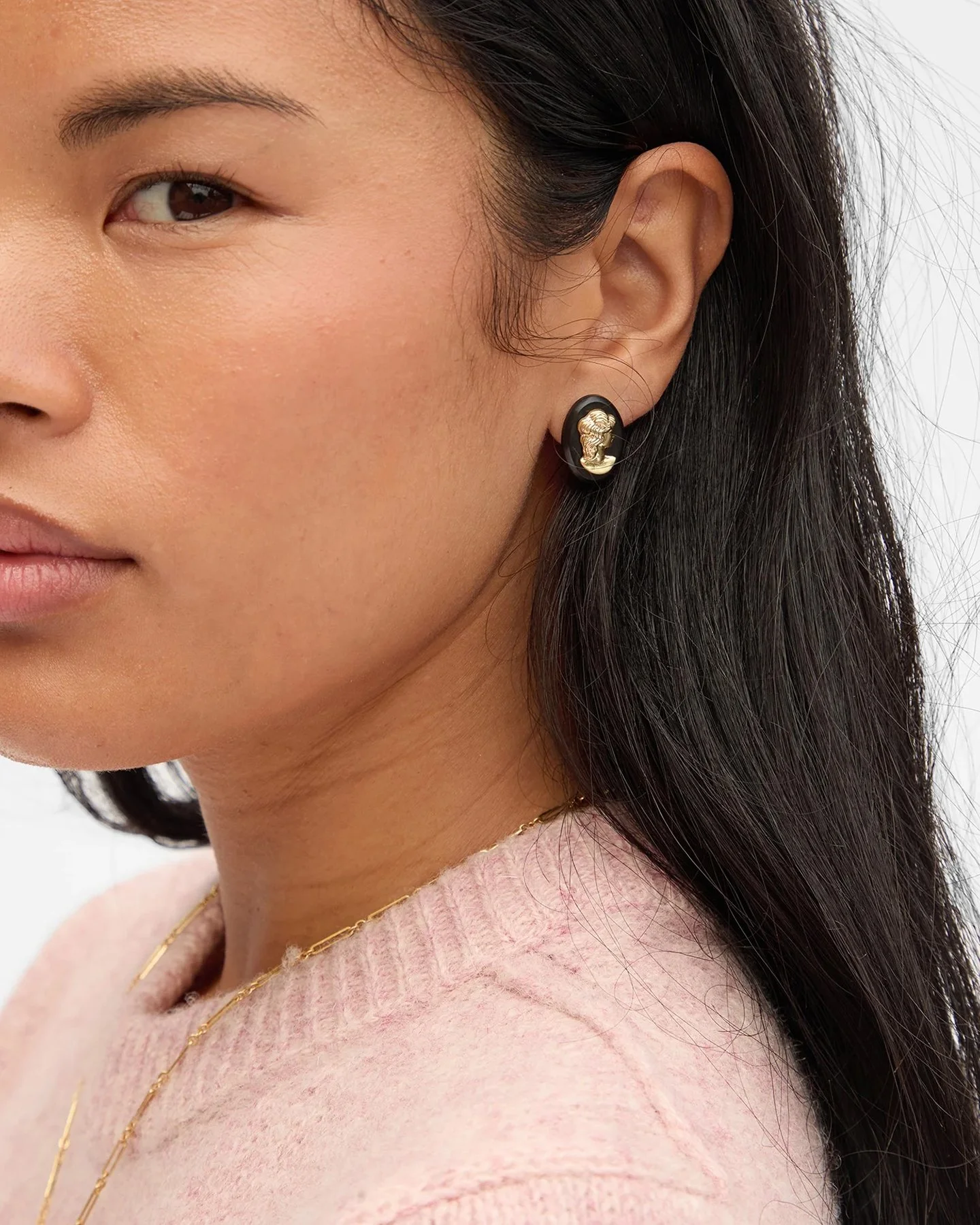 Clare_V._Cameo_Stud_Earrings_Black_Gold_2.jpeg