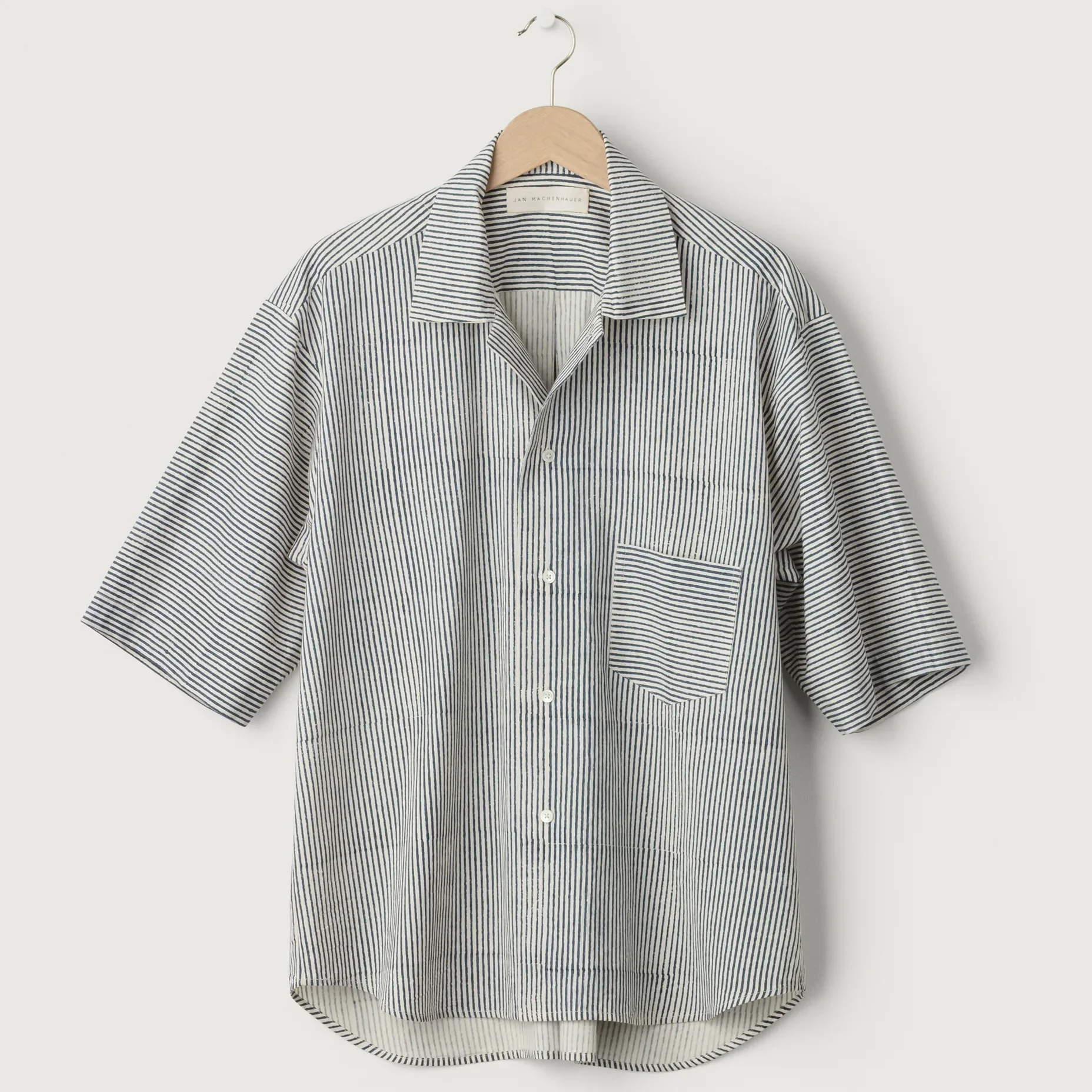 Jan_Machenhauer_Fred_Shirt_Stripe_Block_Print_Blue_Shell_1a.webp