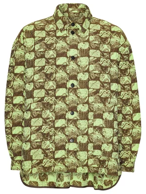Henrik Vibskov Big Shirt Footprints Brown — Aggregate Supply