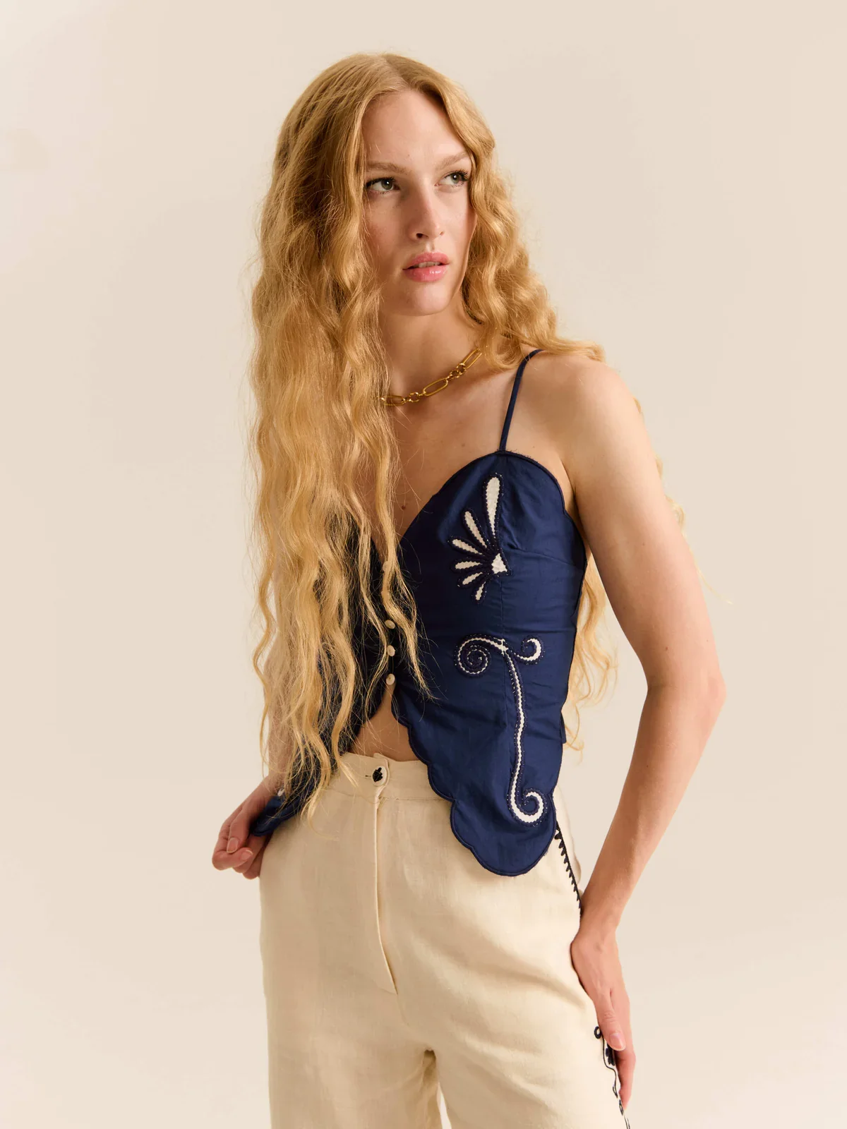 Carolina_K_Monarca_Top_Bodice_Poseidon_Navy_Blue_White_Applique_4.webp