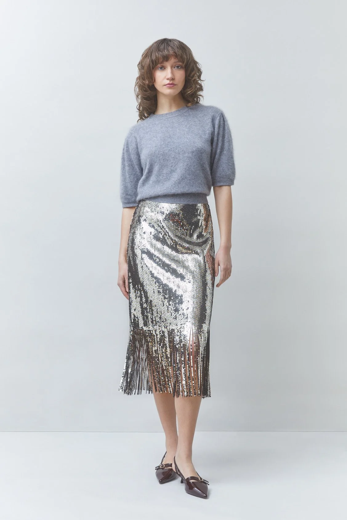 Suncoo_Fox_Skirt_Argent_Silver_Metallic_Sequin_Fringe_Midi_1.jpg