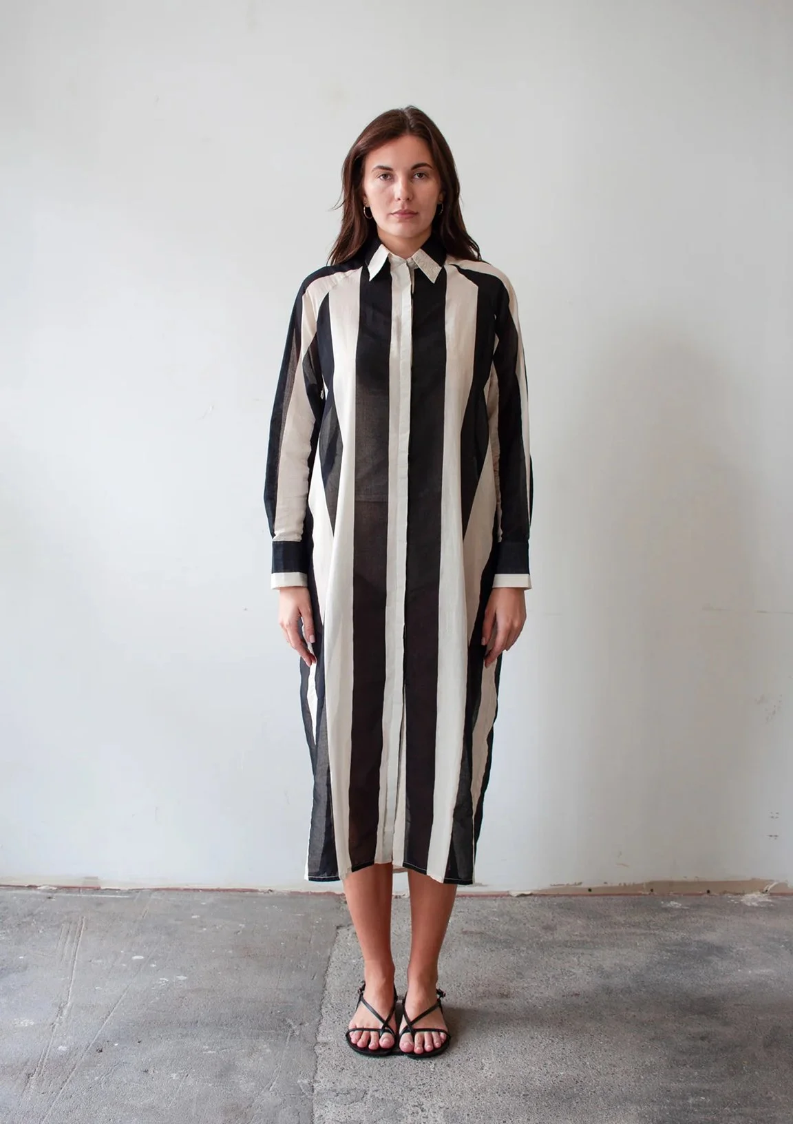 Bel_Kazan_Gia_Kaftan_Cream_Black_Stripe_Organic_Cotton_1.jpg