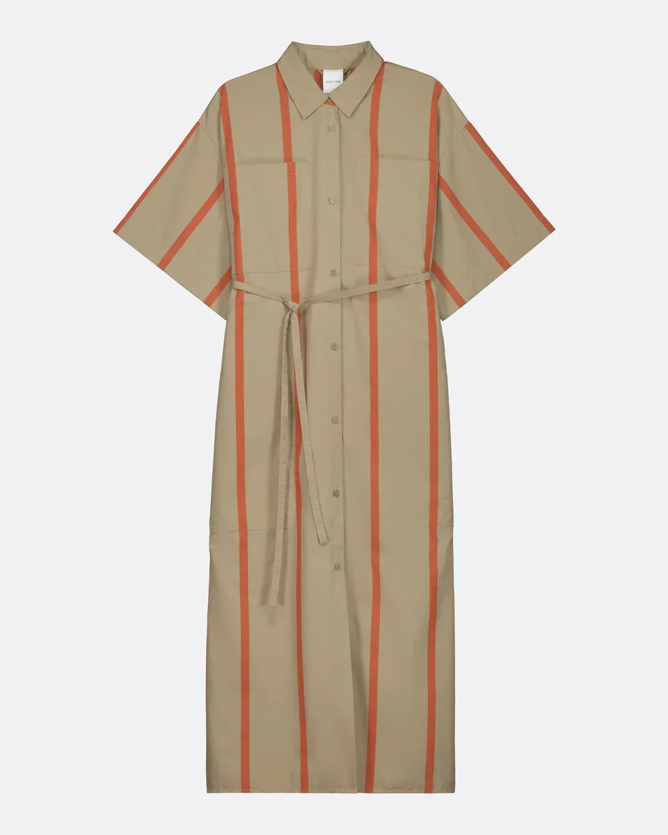 Kowtow_Balance_Dress_Nastutium_Stripe_Brown_Khaki_Orange_10.webp