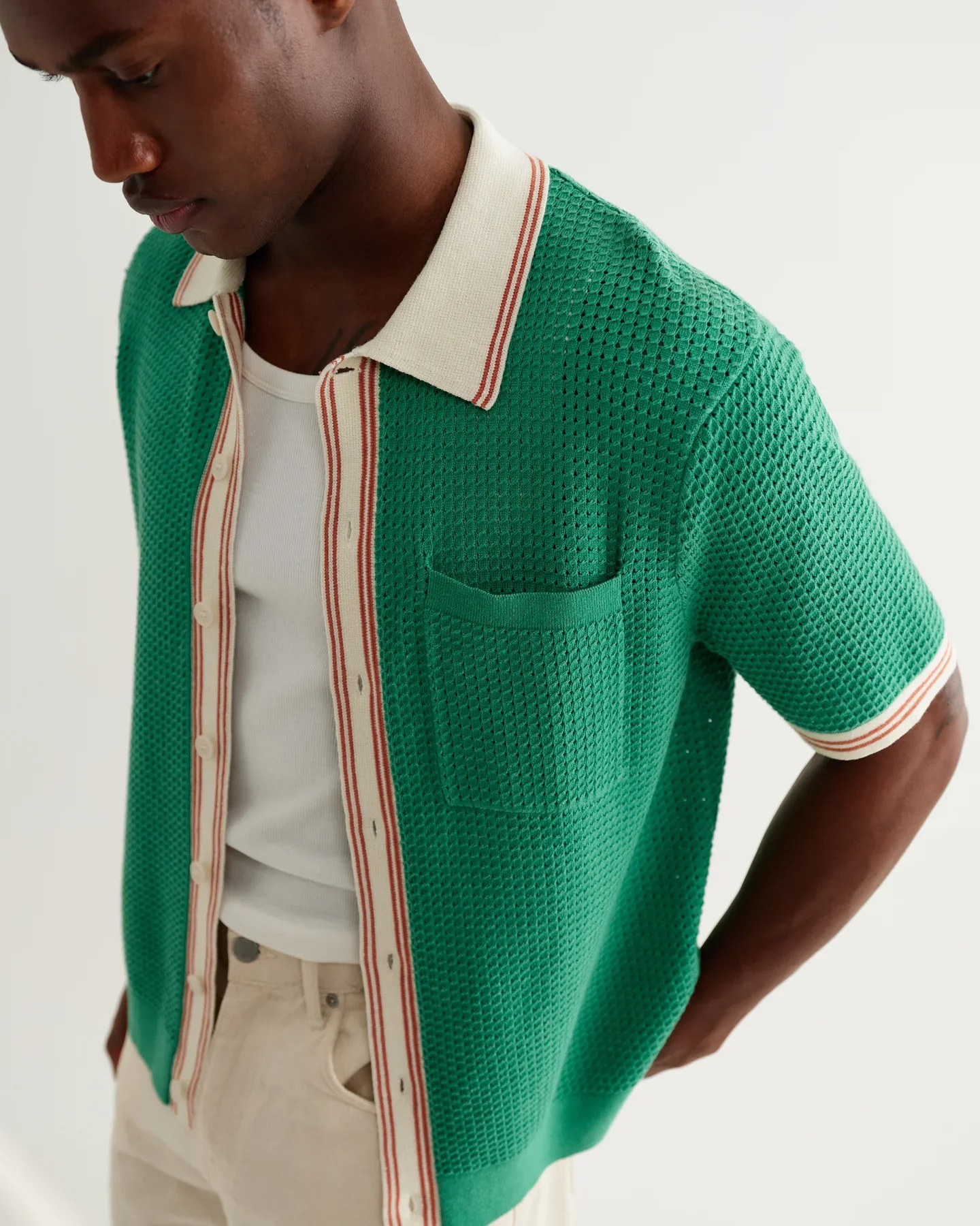 Wax_London_Belle_Polo_Shirt_Tipped_Pointelle_Green_5.webp