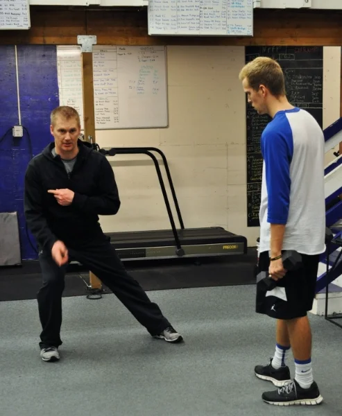 Jeff providing customized personal training instruction