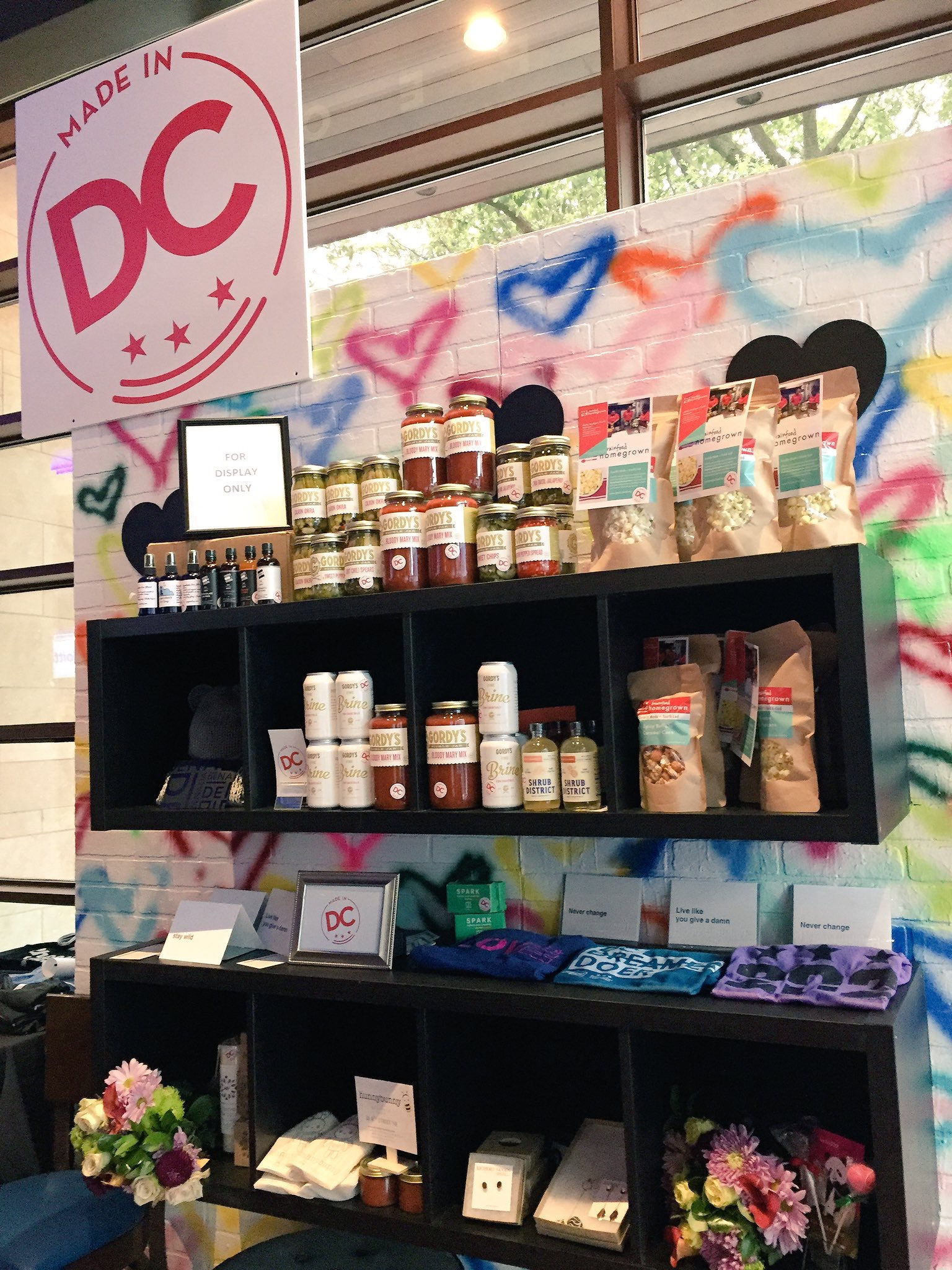 Made in DC product wall