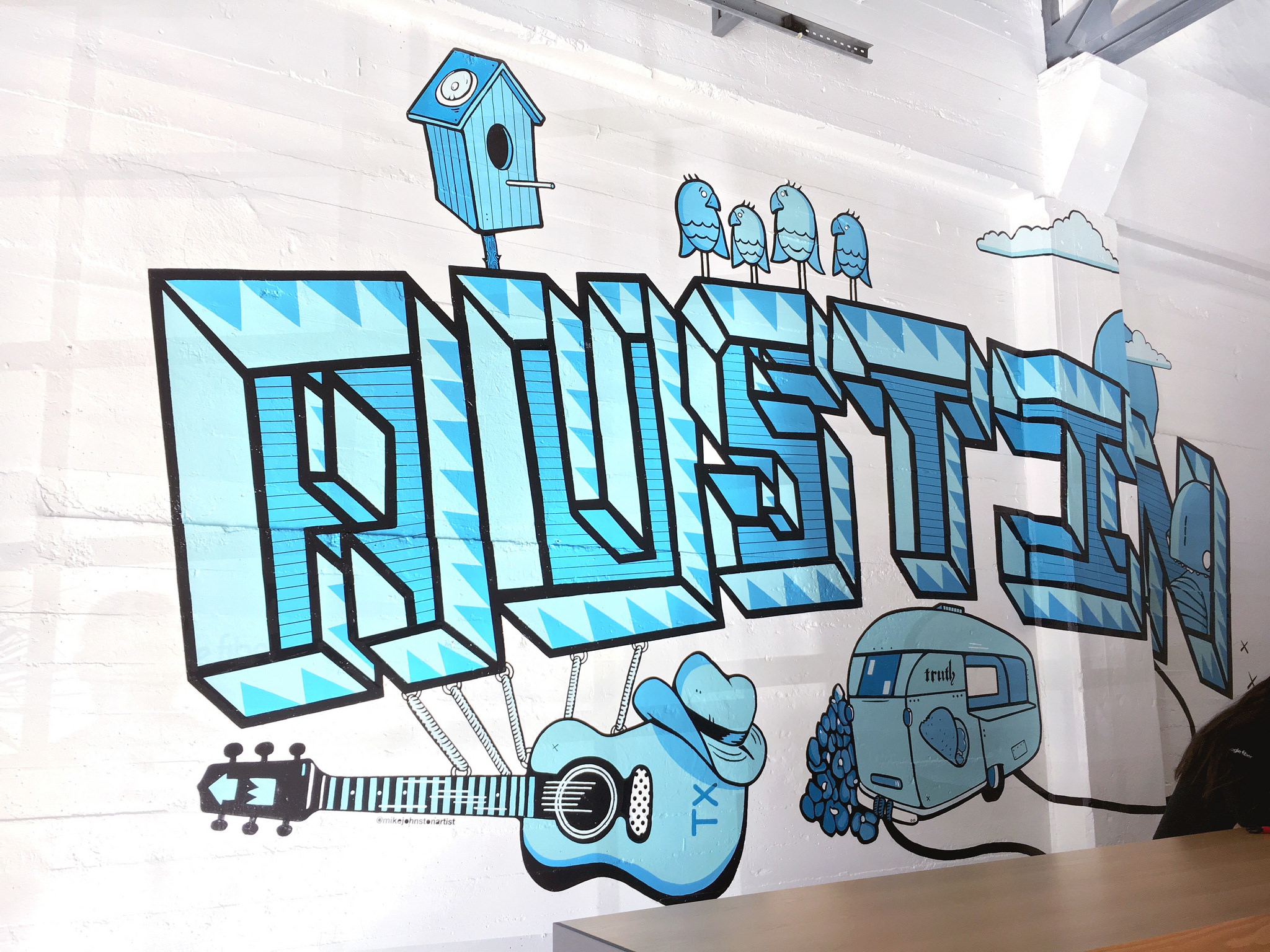  Mural at Google Fiber HQ 