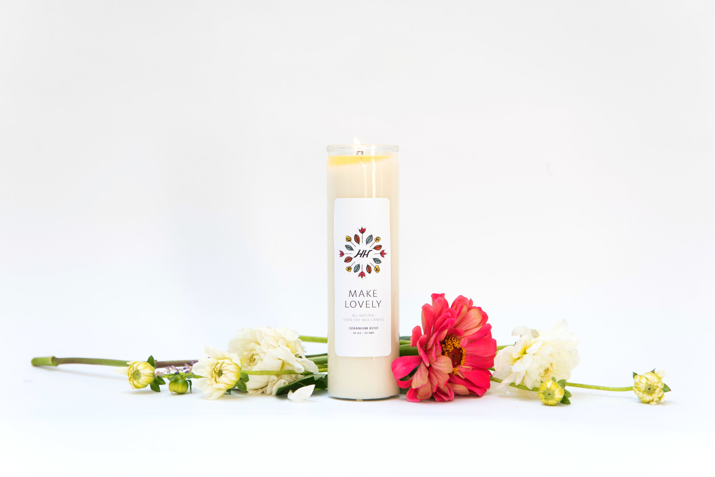 Make Lovely Mantra Candle