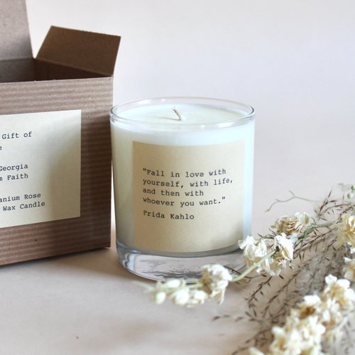 HANDMADE HABITAT — Nostalgia Soy Candle Jar - Warm Amber + Vanilla