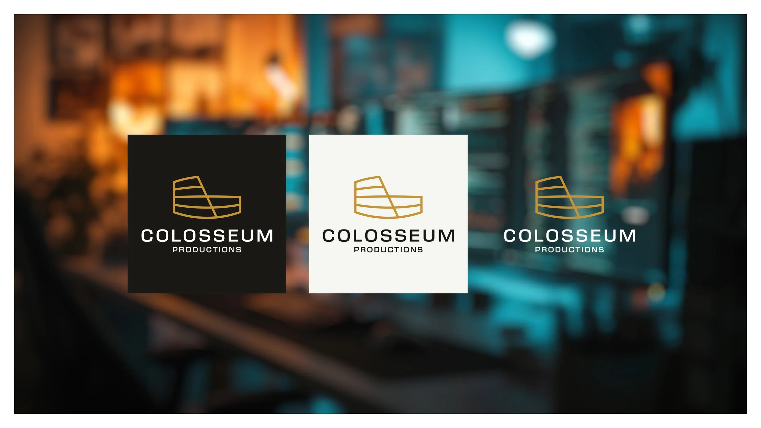 Colosseum Productions logo design test