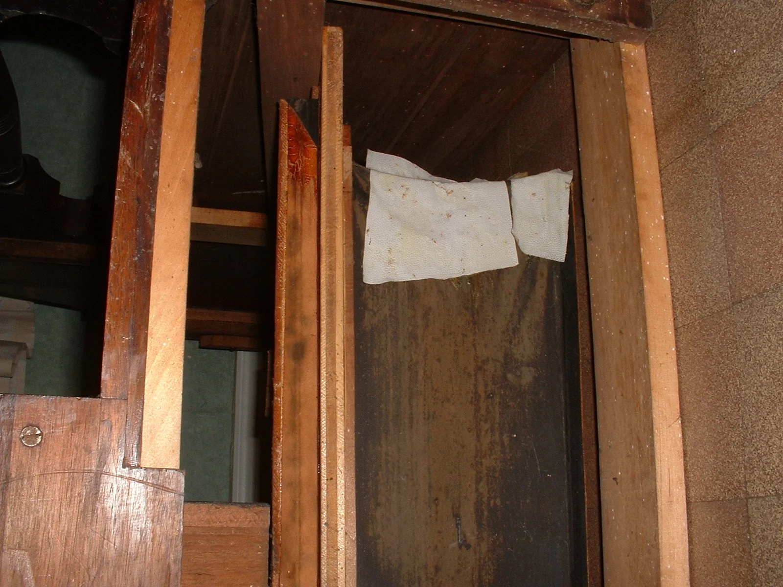 The back reservoir had been patched at some stage