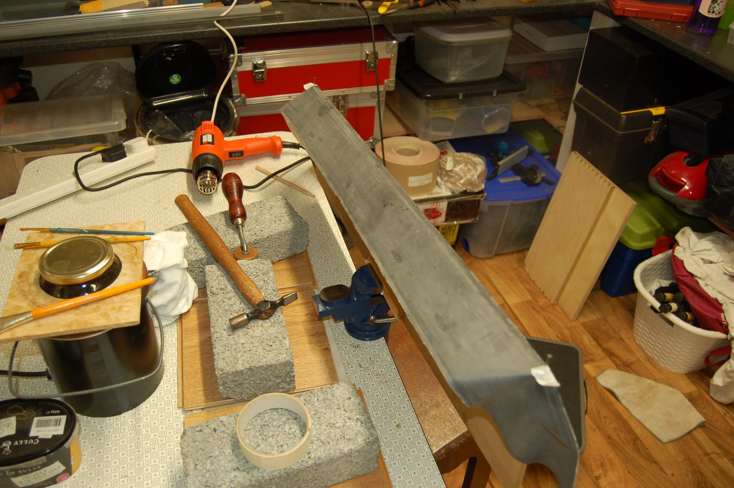  Equalising reservoir re-covering beginning 