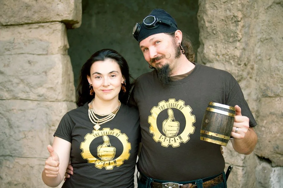 League of S.T.E.A.M. Brass Logo Shirt