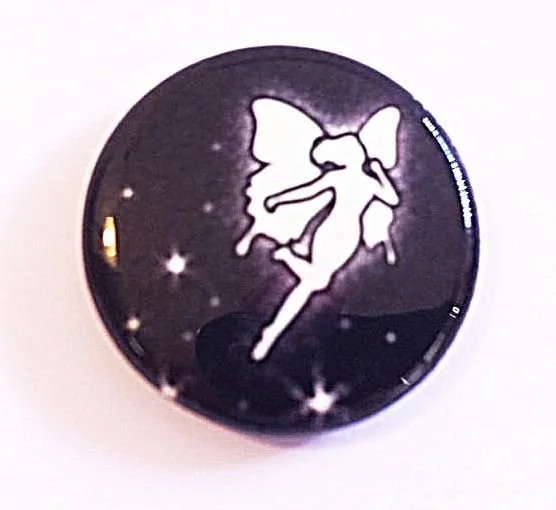 Glowing Green Fairy Button