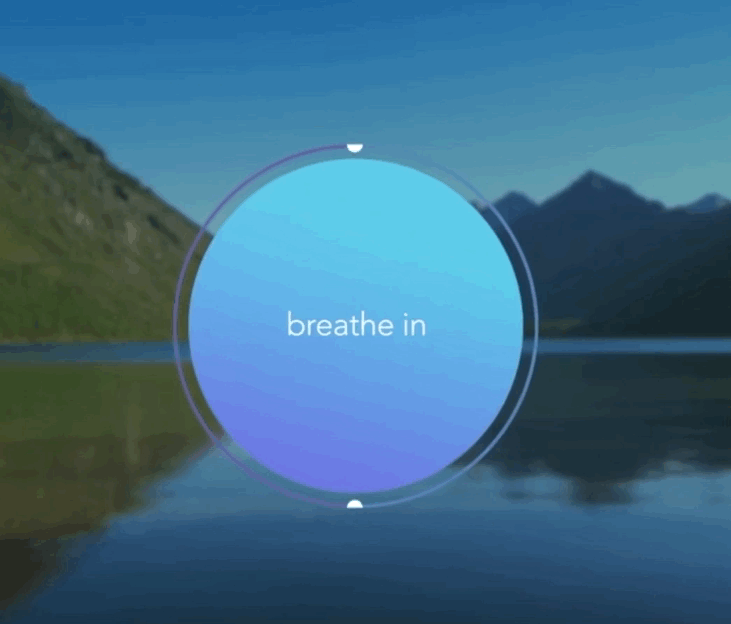 Мне помогают приложения с бабблом: Calm или Breath Deep , айос