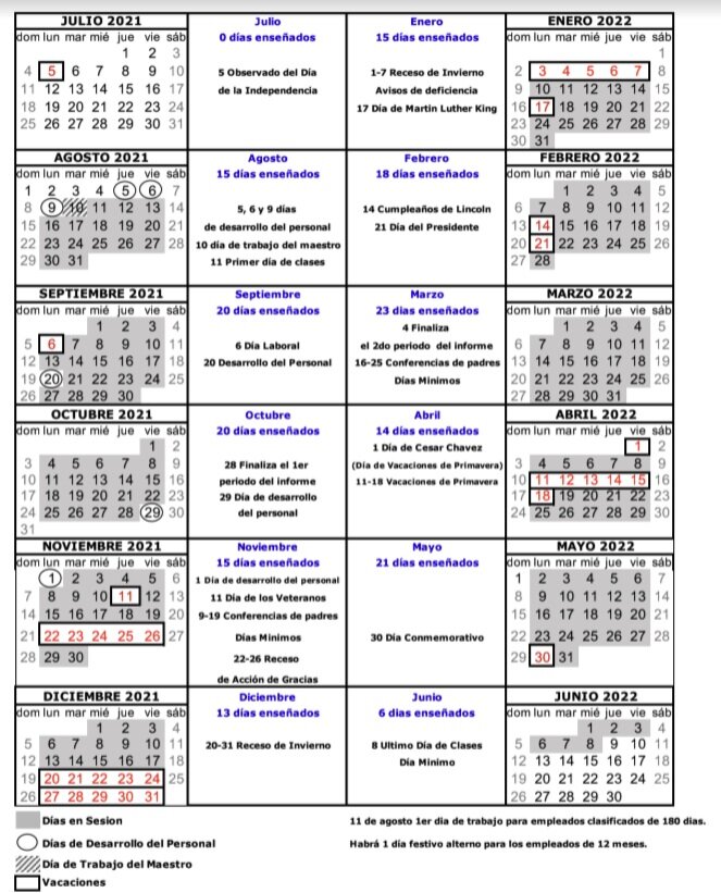 Csumb Academic Calendar 2022 23 2021-2022 Calendars — Salinas City Elementary School District
