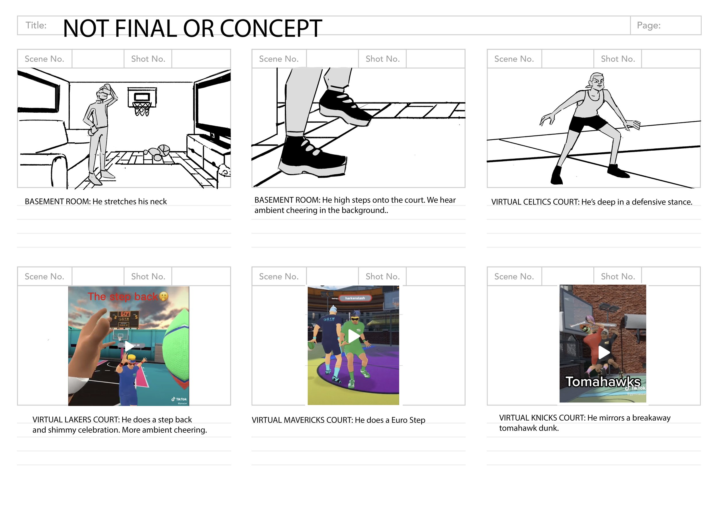 NBA/Meta Storyboards