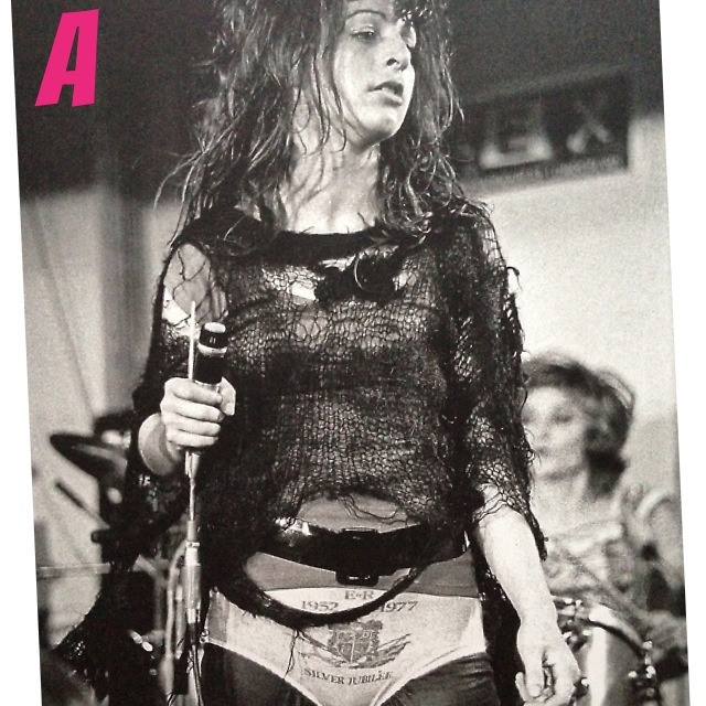 A is for Ari Up of The Slits. Photograph Ian Dickson.