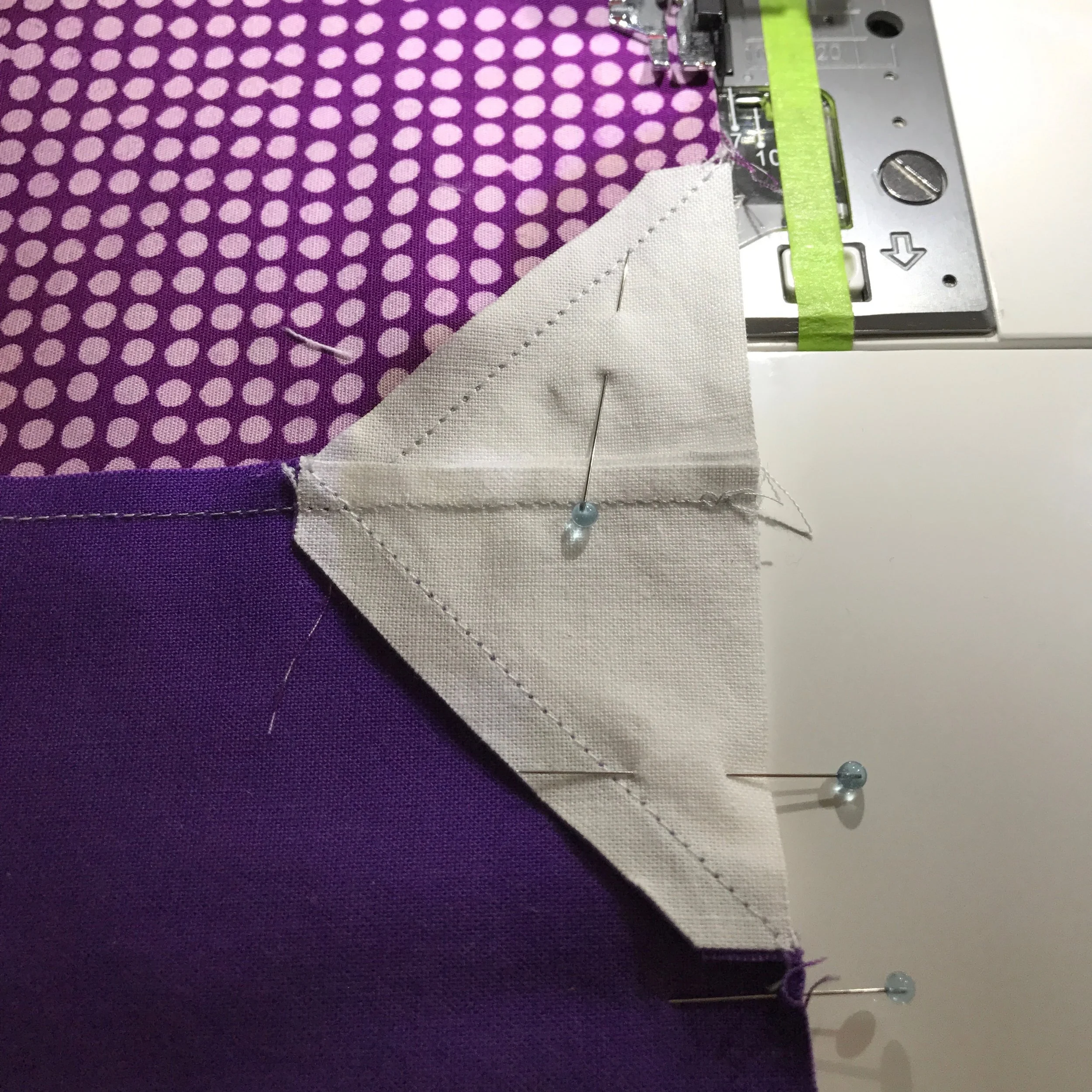 Sew the two halfs together, watch that alignment!
