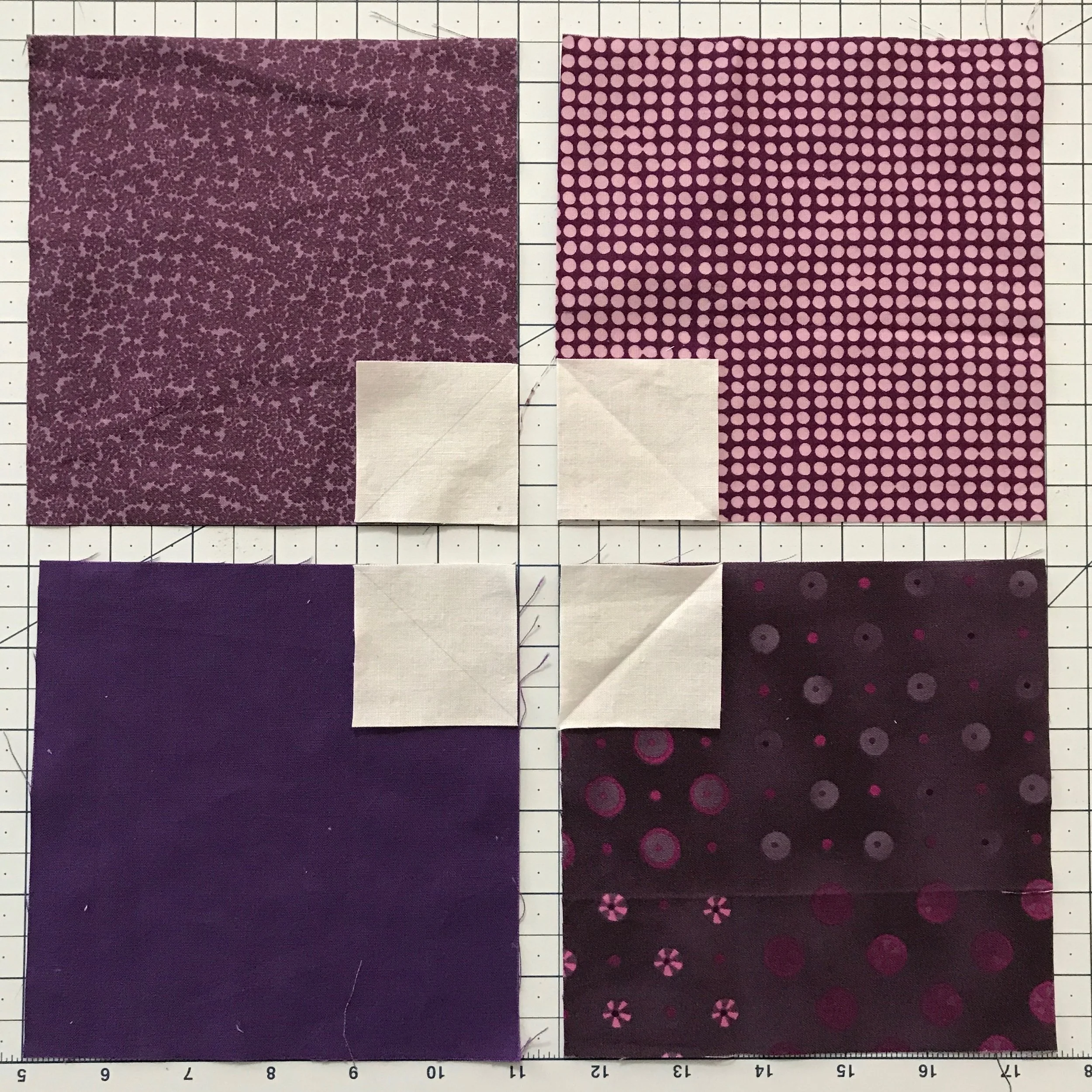 Placement of small squares