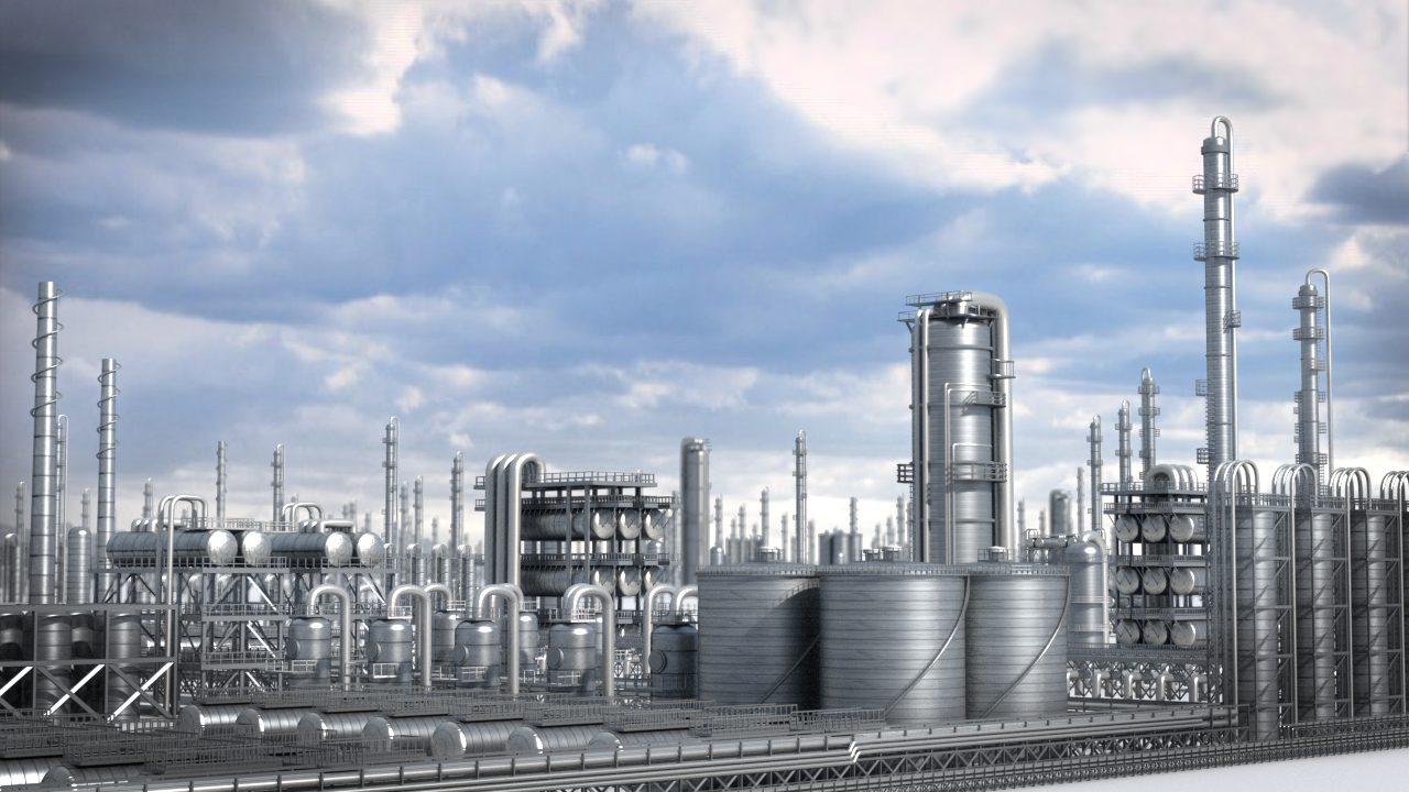 Petrochemical Plant- All aspects. Modeled in Houdini. Rendered in Mantra. Composited in Nuke. 