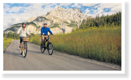 Banff Legacy Trail in Banff National Park, AB