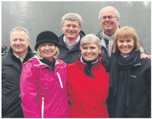From L to R: Paul LaBarge (chair, TCT); Mrs. Laureen Harper (Honorary Campaign Chair); The Right Honourable Stephen Harper, Prime Minister of Canada; Deborah Apps (president & CEO, TCT); Hartley Richardson and Valerie Pringle (co-chairs, TCT Foundation). 