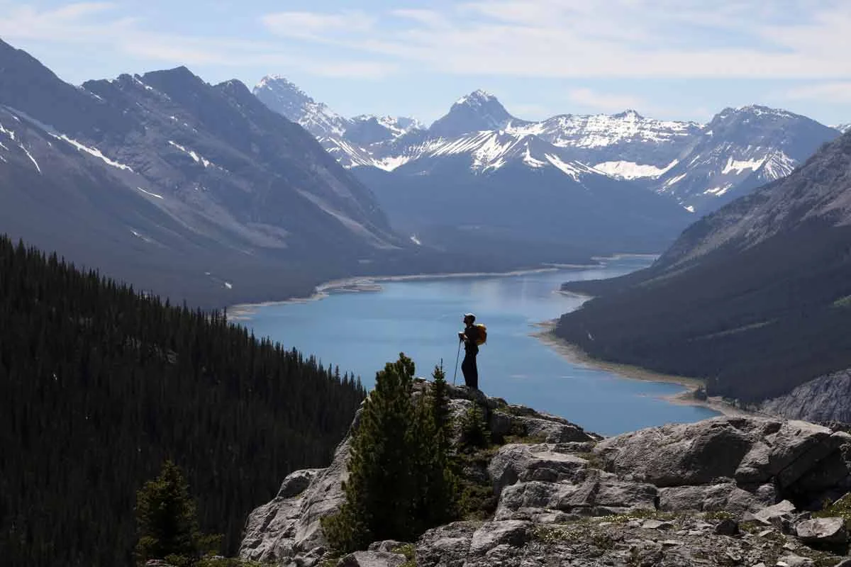 Nathan at the Spray Lakes