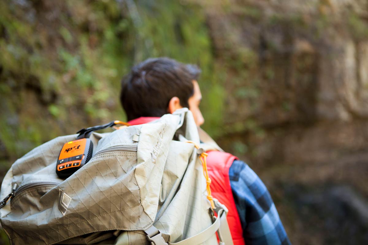 SPOT Gen3 on a backpack