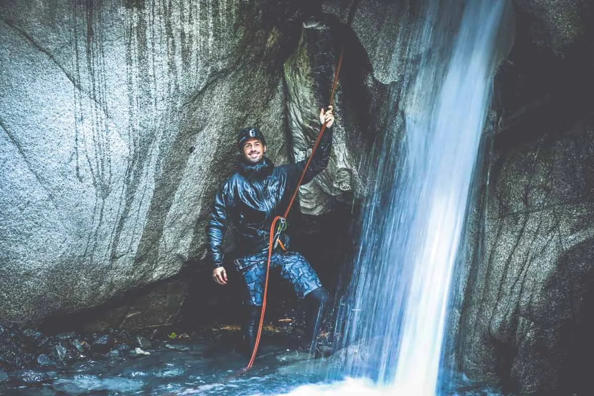 Outdoor adventurer Ricky Forbes found canyoneering near Squamish both exciting and deeply moving. SUPPLIED