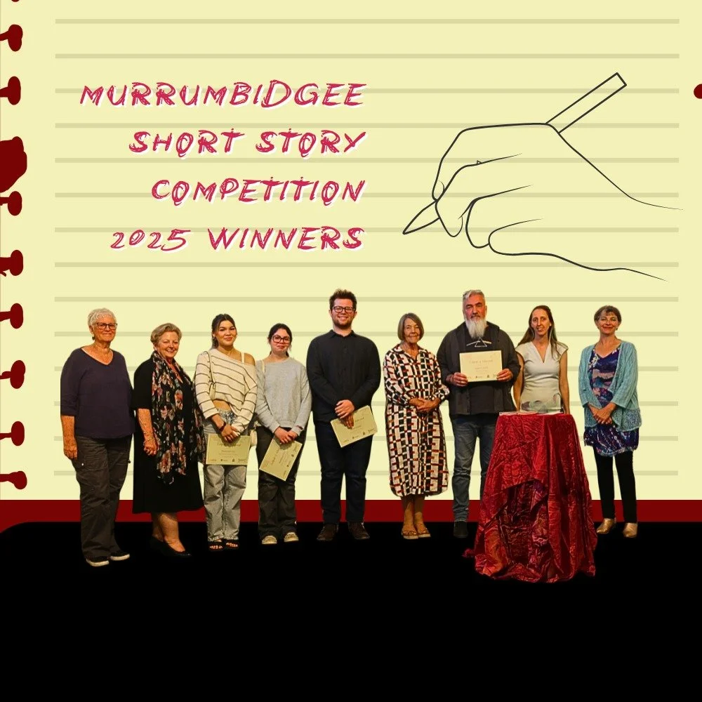 Check out the blog post announcing the winners of the Murrumbidgee Short Story Competition for 2025! Keep your eye out for the December wrap-up where we will be posting the winning stories.

https://www.westrivarts.com.au/westernriverinaarts/2025/11/